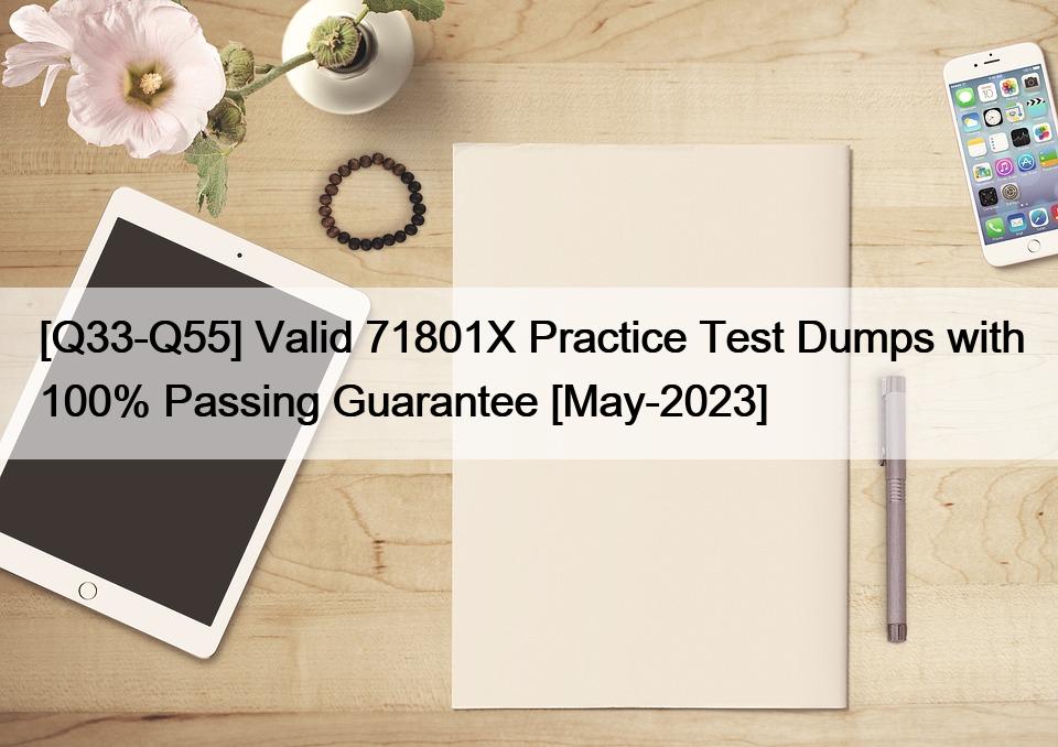 [Q33-Q55] Valid 71801X Practice Test Dumps with 100% Passing Guarantee [May-2023]
